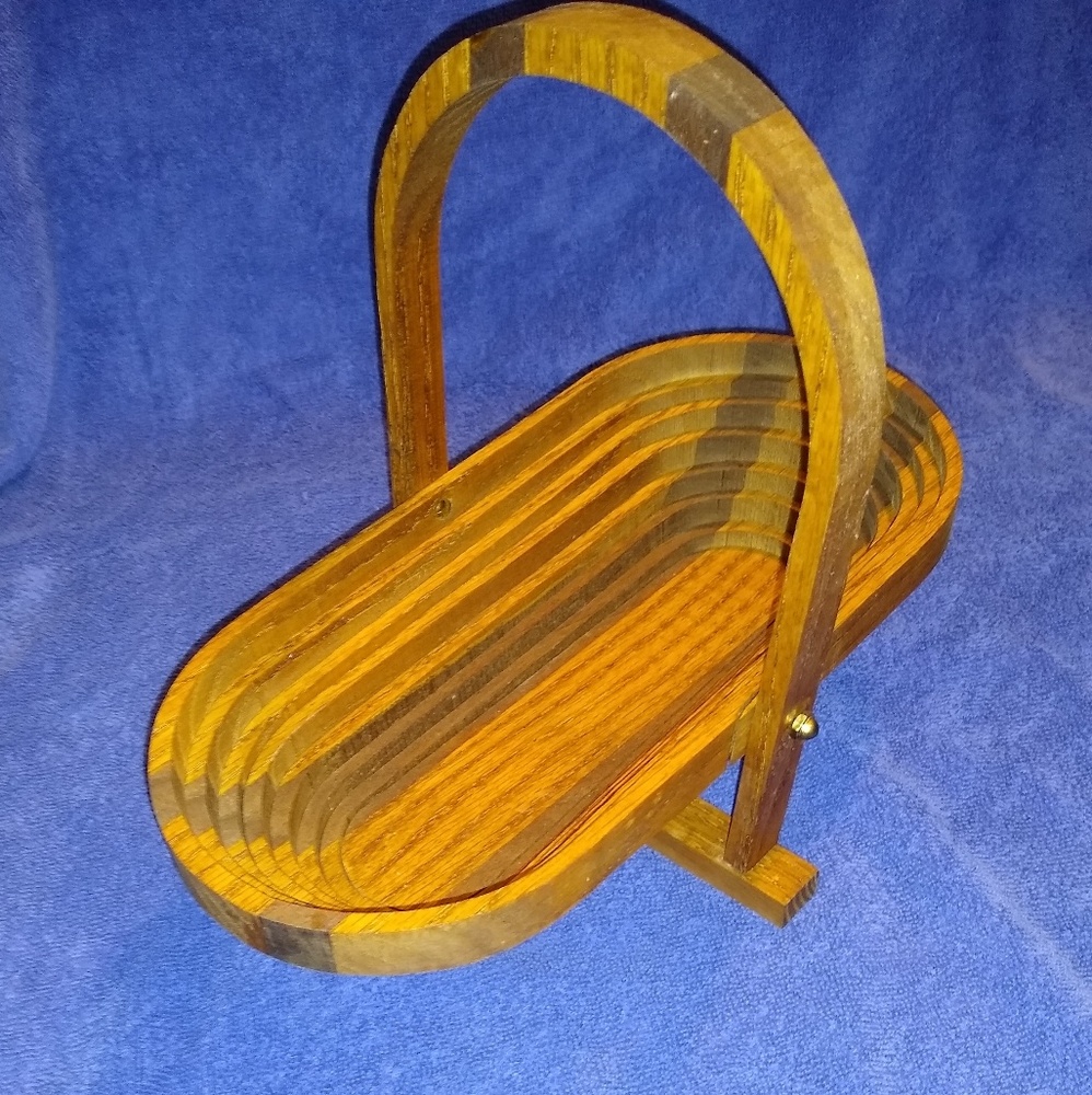 🎀 Gift Idea 🎀 Handmade Folding Wooden Basket